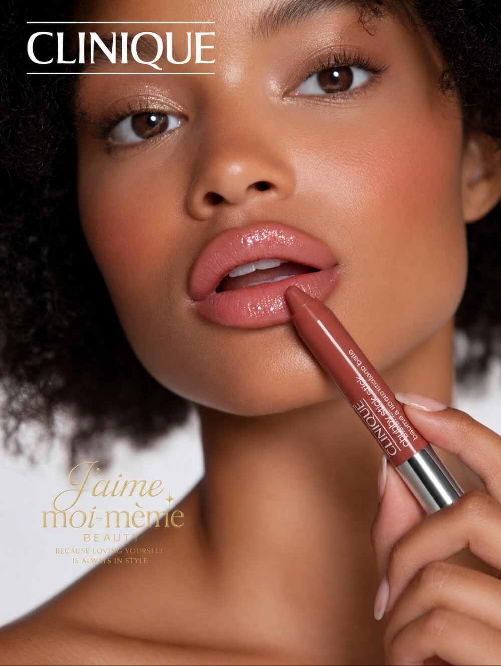 Clinique Chubby Stick Tinted Lip Balm Bountiful Blush Warm Nude Pink - NEW